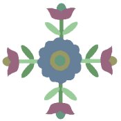 inspired drawing from old quilt block, created in PSP V7