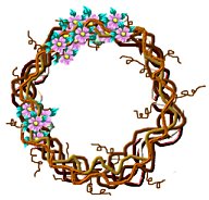 wreath mouse drawn in psp v7